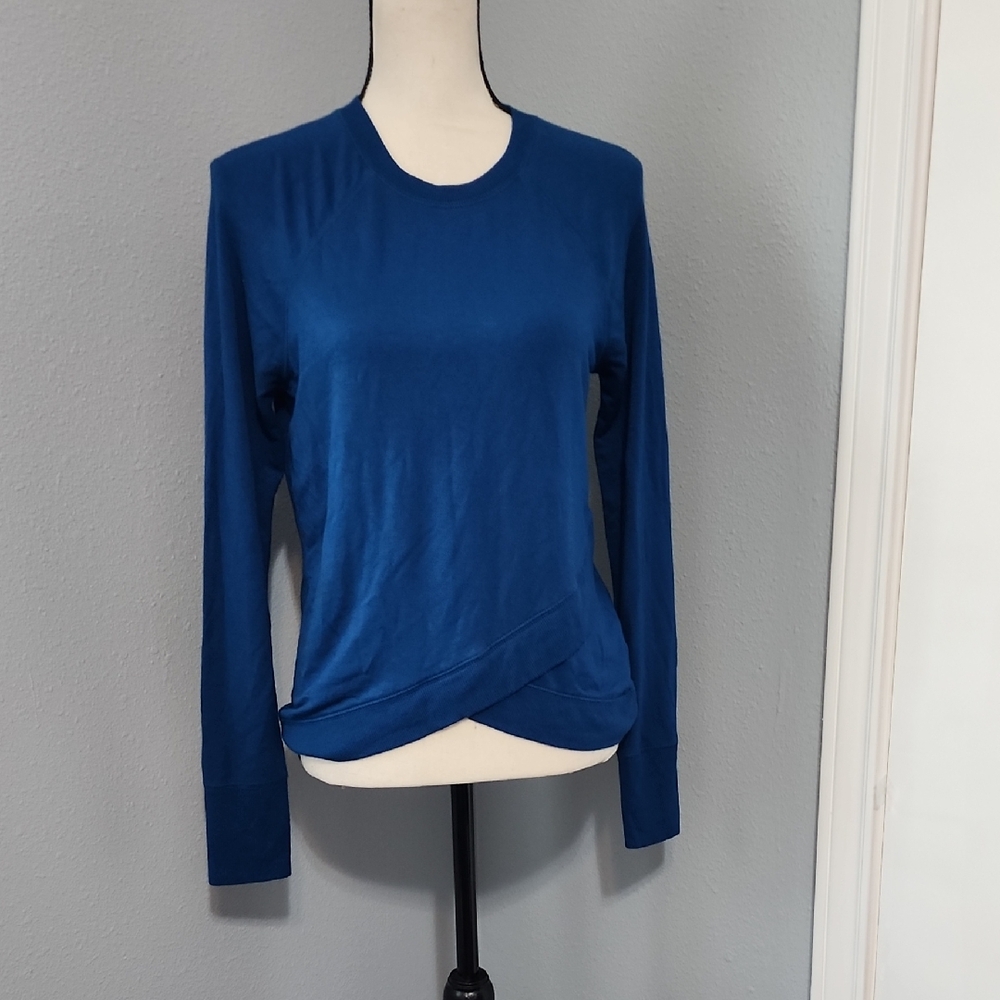 Athleta Teal Long Sleeve Women's Top SzXS